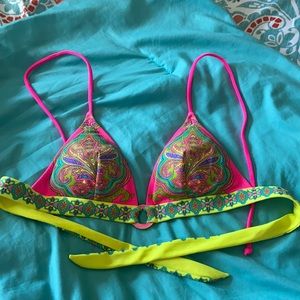 Bright Paisley Bathing Suit Top